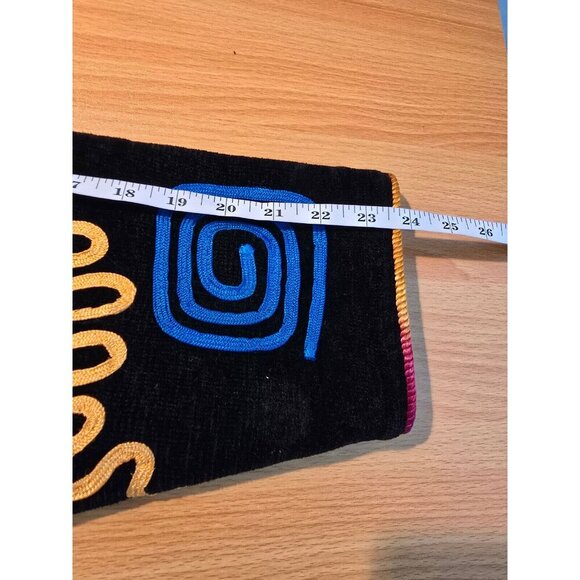 Vintage Indigo Moon Jacket 1X Artsy Embroidered Rainbow Toggle Buttons Boho Fun - Picture 5 of 9